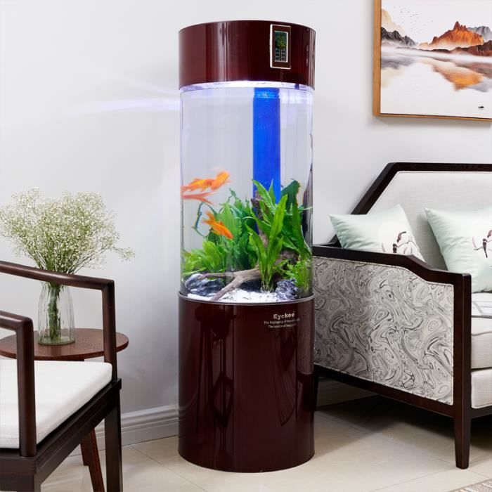 Filtre de fond cylindrique acrylique aquarium écologique pour aquarium domestique + changeur d'eau (500 cm * 1500 cm)