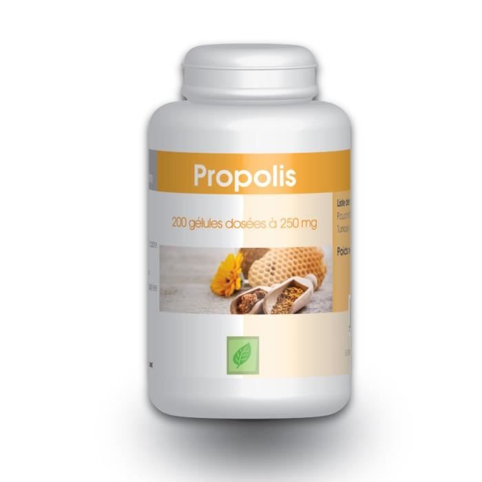 Propolis purifiée 200 gélules 250 mg