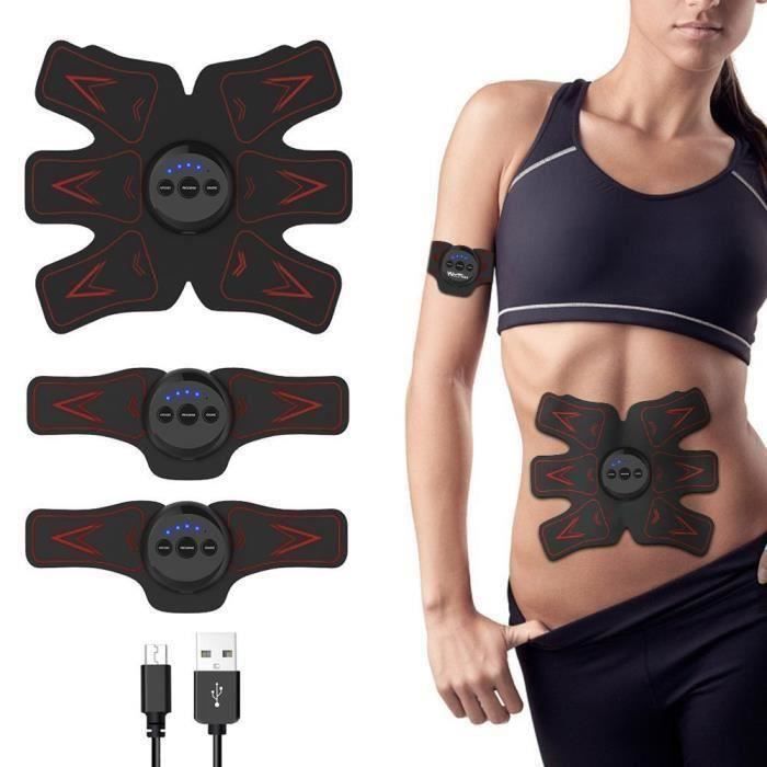 Rn Abdominal EMS Smart Ceinture abdominale Massage Musculaire bras et jambes Fitness Appareil stimulation électrique musculaire