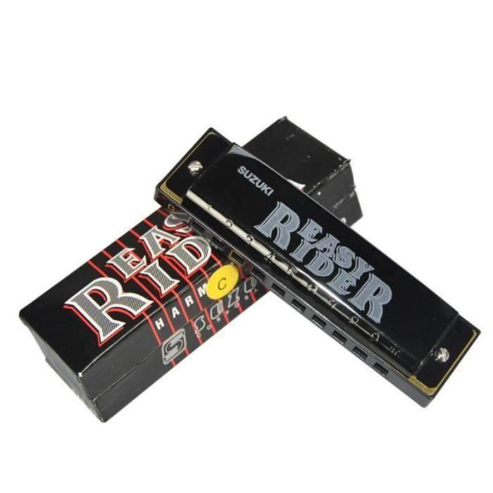 Suzuki Harmonica Blues 10 Trous C Tonalité Diatonique NOIR L26662