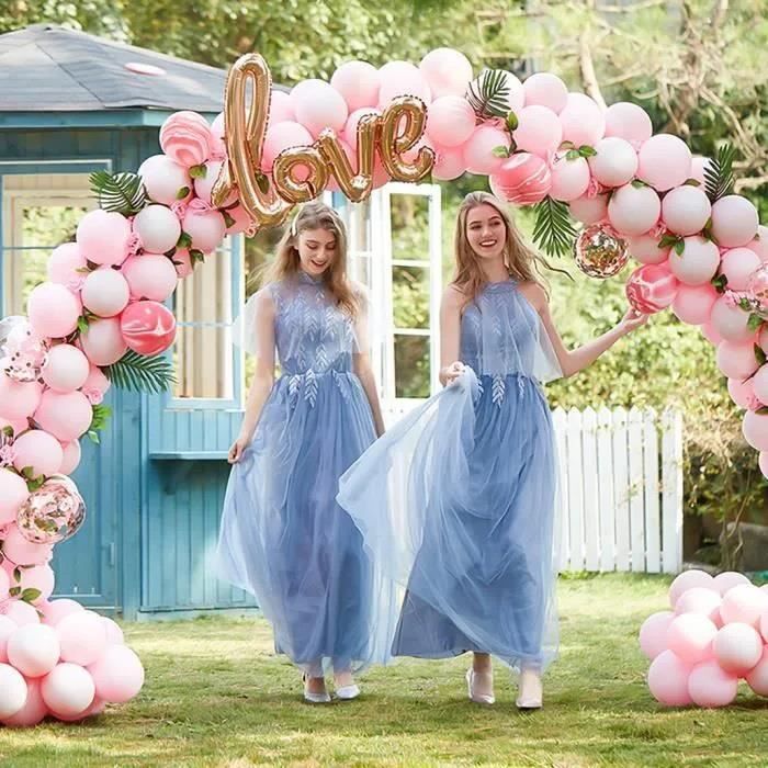 Arche de Ballon 3x4m Ensemble de Colonne Connecteur Tube Arc Décoration Mariage Fête Anniversaire