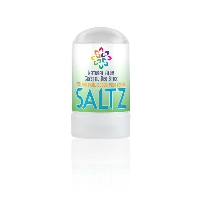 SALTZ Stick Déodorant Organique 100% de pierre d'alun naturelle - 50 g