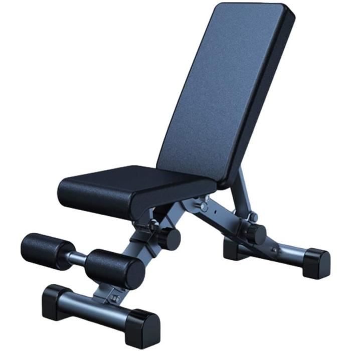 BANC DE MUSCULATION WZ Ajustable Banc Musculation Banc Polyvalent Pliable pour Home Gym Entraicircnement Complet du Corps Pliage229