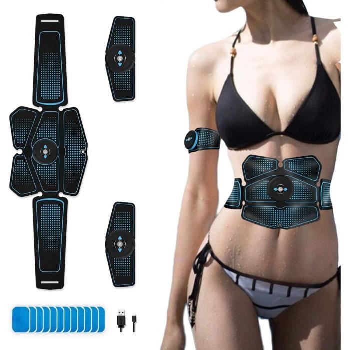 Ems Trainer Ceinture Abdominale Homme Musculation Abdominaux Femme Usb, Appareil Abdo, Electrostimulateur Musculaire EMS Abdominale