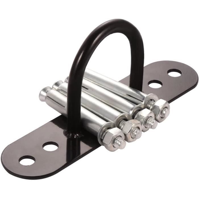 KYLIN SPORT Point d'ancrage pour Installer la Corde de Combat Mural Anneau d'ancrage Support de Fixation avec 4 vis