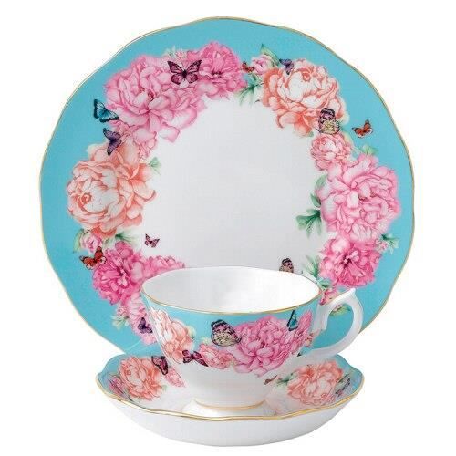Service À Thé - Café,Ensemble de sous tasses à café en porcelaine, service à thé britannique, tasse royale - Type D