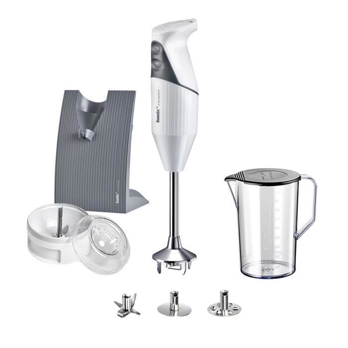 BAMIX SWISSLINE M200 Mixeur Plongeant - 200W - 2 Vitesses - 6 Accessoires - Blanc