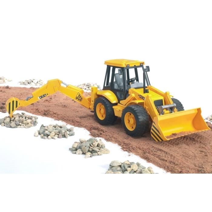 BRUDER - 43723 - Tractopelle JCB fonctionnelle