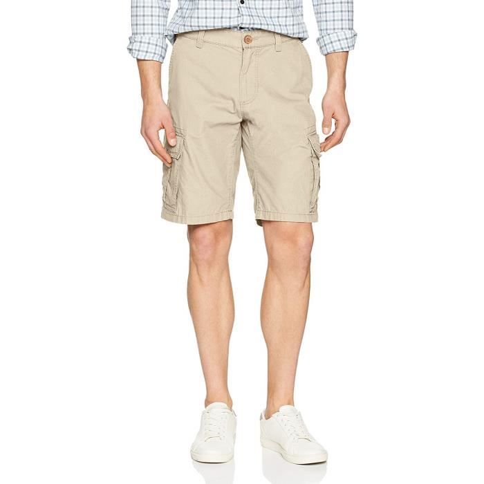 camel active 496350 7Z25 Short, Beige 10, 32 Homme - 496350 7Z25-10
