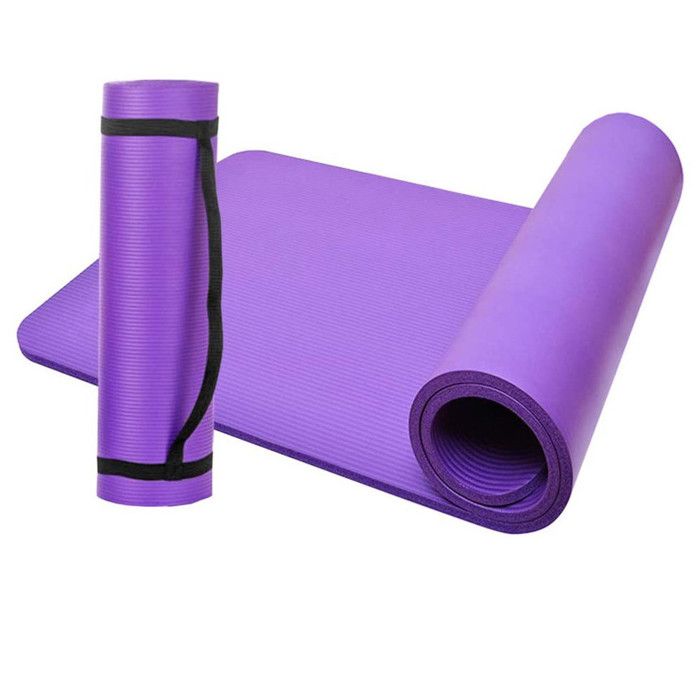 Tapis de sol gymnastique/ fitness / yoga 183 x 61 x 1 cm en NBR (Violet) - D-Work