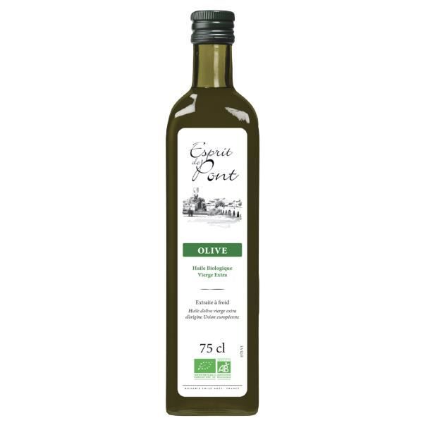 Huile d'olive vierge extra Esprit de Pont - 75cl