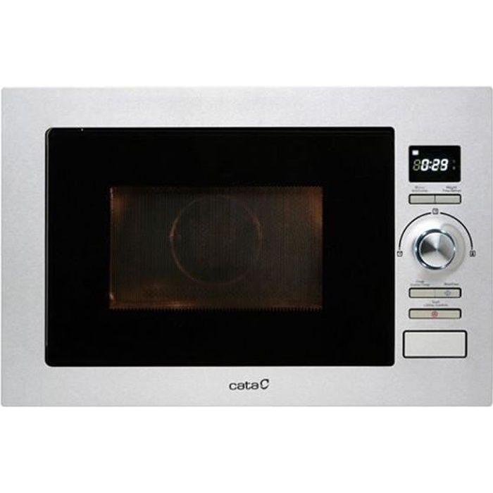 Micro ondes encastrable avec plateau tournant 25 L 900W Noir - Micro onde pour cuisine