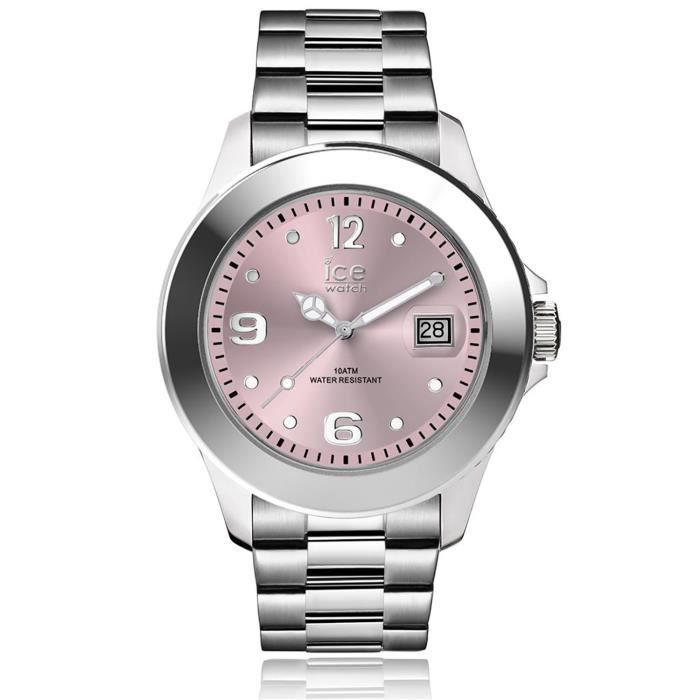 Ice-Watch - ICE steel Light pink - Montre argent pour femme avec bracelet en metal - 016892 (Medium)
