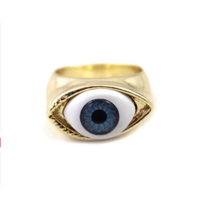 LCC®Bague Femme/homme drole marrant œil de voyant rétro classique fantaisie alliage plaque or or Rétro cadeau drole