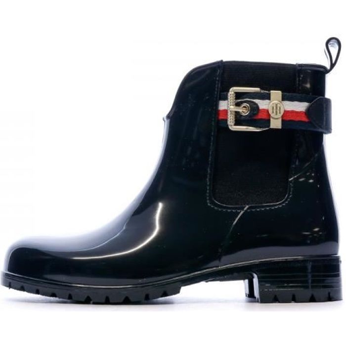 Bottines Bleu Marine femme Tommy Hilfiger Corporate Belt Rain
