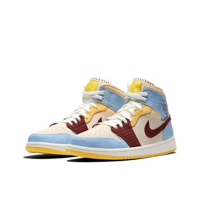 Air Jordan 1 Mid Fearless Chaussures de Sport Basket AJ 1 Pas Cher pour Homme Femme