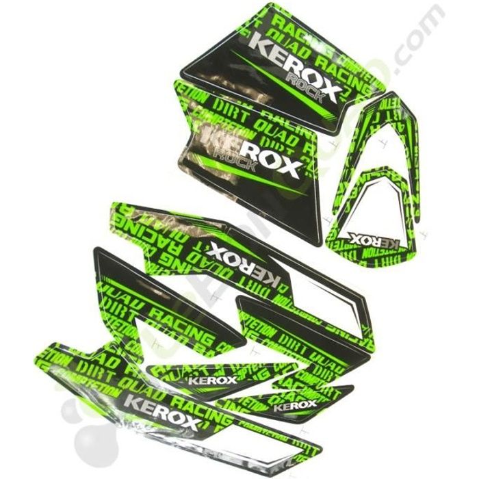 Kit décoration KEROX ROCK VERT de pocket quad