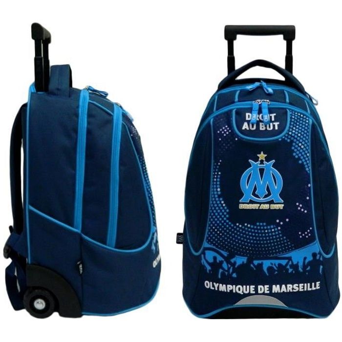 Sac à dos à roulettes OM - Collection officielle Olympique de Marseille