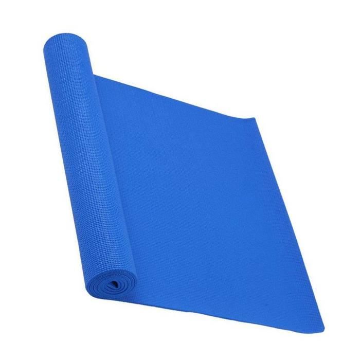 tapis de Yoga Tapis de Sol Tapis de Gym en Mousse bleu mode portable