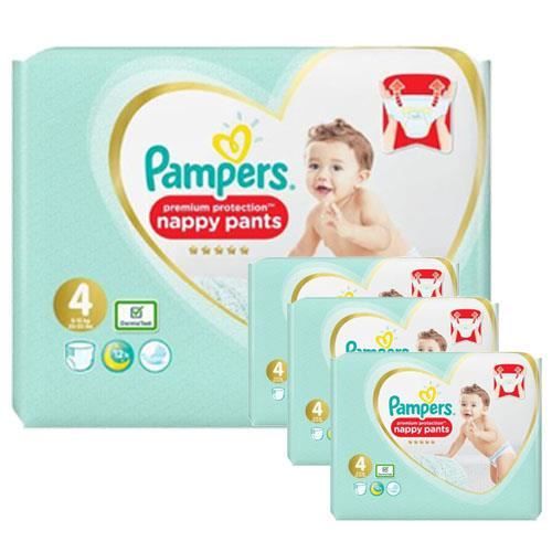 Pampers - 95 couches bébé Taille 4 premium protection pants