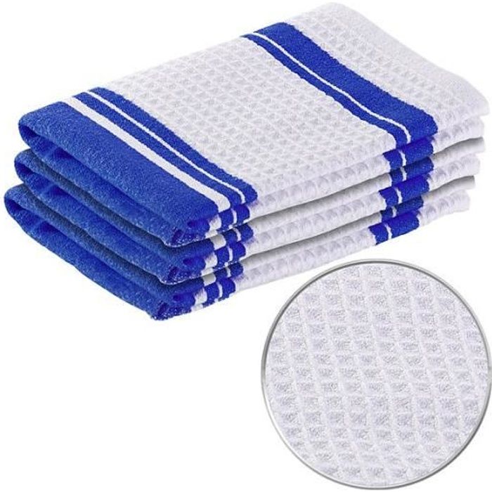 Pack de 3 torchons en microfibres spécial vaisselle