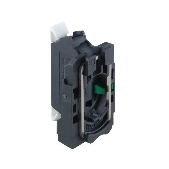 Schneider Electric LED Lampe Témoin Blanc, éclairage Blanc Bloc pour tête Ø22 Integral LED 230.240 V Pince de serrage Bornes - ZBV