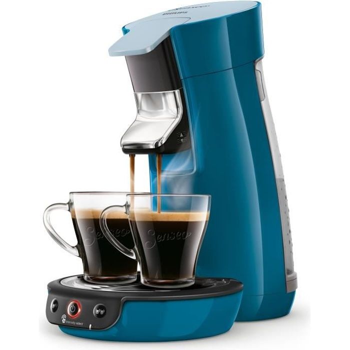 Senseo Viva Café HD6563-70, Autonome, Cafetière à dosette, 0,9 L, Dosette de café, 1450 W, Bleu