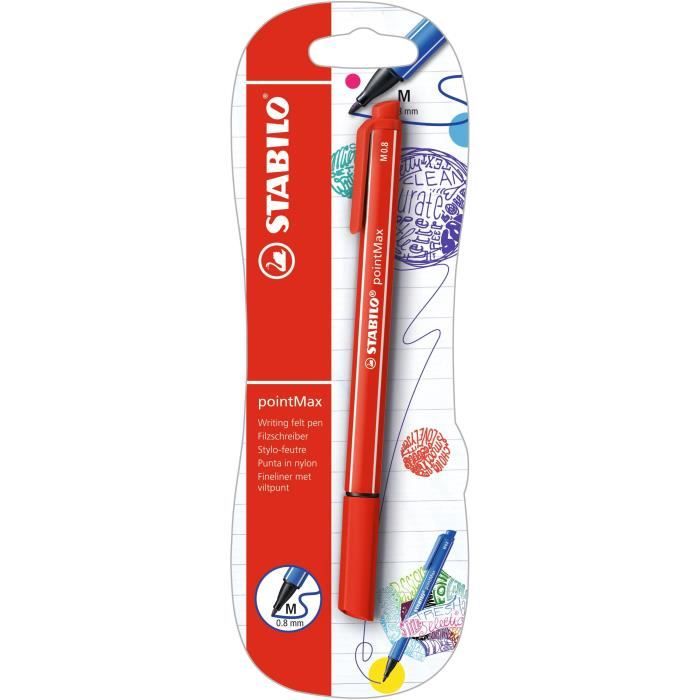 STABILO pointMax - stylo-feutre - rouge