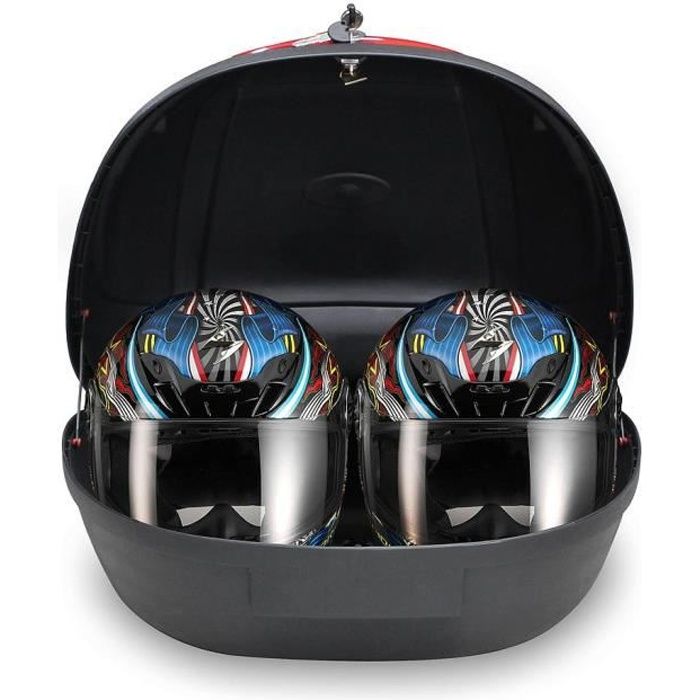 Coffre pour Casque, Top Case Universel, Noir, 52 Litre(s), Matériau: PP, Plastique