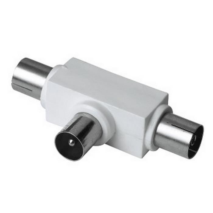 THOMSON-Répartiteur d´antenne, fiche coaxiale- 2 prises coaxiales
