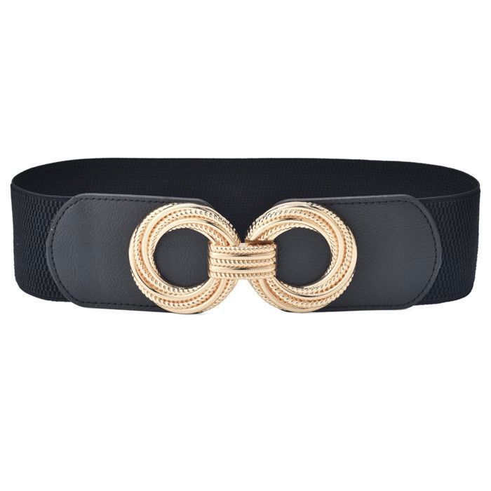 Ceinture élastique Large Avec Grande Fleur - Taille 68x6 Cm, Habillée, Neuve Avec étiquettes, Fabriquée En Chine