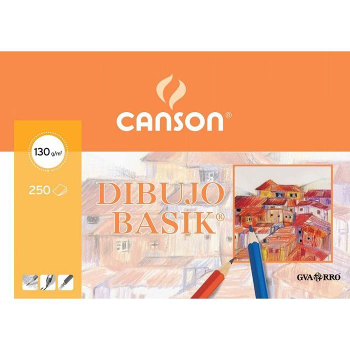 Pack papier - cahier - carnet Guarro canson - 402766 - Canson Basic Pack de 250 Feuilles 130 g A3