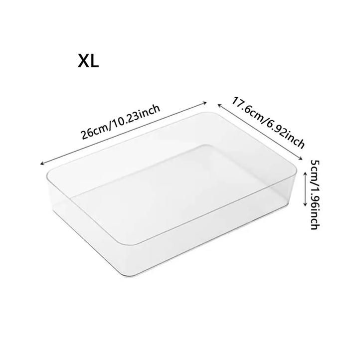 Boîte à Mouchoirs Transparente En Acrylique TRIXES - Grande Taille Pour Paquets Standard