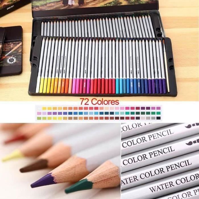CRAYON DE COULEUR CRAIE GRASSE Ywei Lot de 72 Crayons de couleur