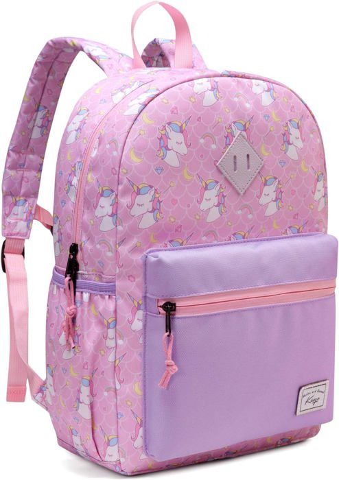 VASCHY Cartable Enfant Léger - Sac à Dos École Primaire 4-7 Ans Résistant à L'Eau Avec Poches Multiples