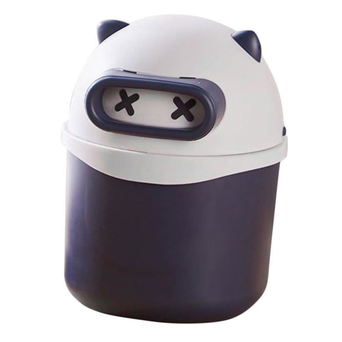 Poubelle Panda Mignonne - 23,5x35 Cm En PP - Pour Chambre, Salon, Bureau, Cuisine - Déco Cartoon Adorable