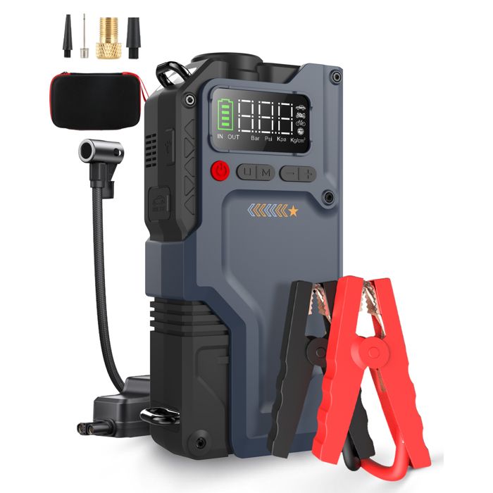 Démarreur De Voiture Portable FEIKFEIZ – 26800 MAh, 6000A De Pointe, Pour Moteurs Essence Et Diesel Jusqu'à 8.0L