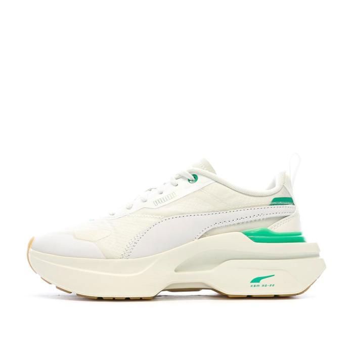 Puma Baskets Écru/Vert Femme PUMA Kosmo Rider