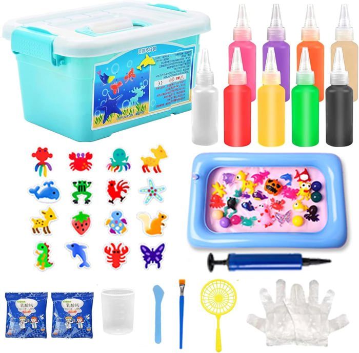Meilleurs prix pour Kit Cratif Aqua Gelz Jouet Artisanal 3D Color dAnimaux Marins Cadeau DIY pour Enfants 3 A VHV