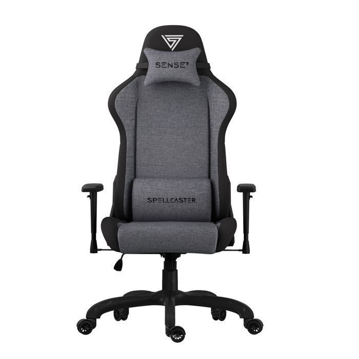 Chaise Gaming SENSE7 Spellcaster FUKU Tissu Respirant Accoudoirs Réglables Inclinaison 90° 160°