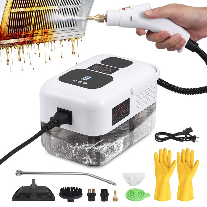 1200ML Nettoyer à Vapeur Avec 6 TêTes De Brosse 9 Vixeurs De Stapeeur Pour Les Meubles De Cuitse Salle Car Plang Sofa - Ttlife