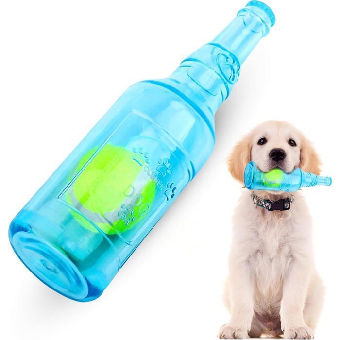 Comparer les prix de Jouet pour Chien - XVX - Indestructible - Caoutchouc Naturel - Couineur - Design Bouteille