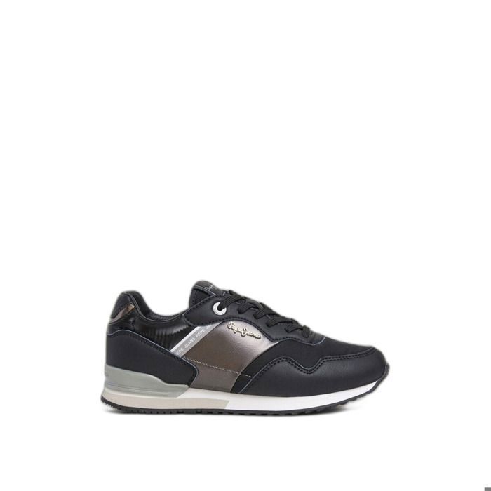 Baskets femme Pepe Jeans London Shine - black