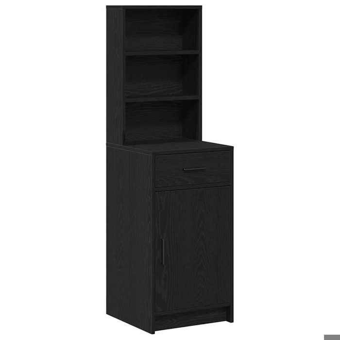 BONNIE®Armoire Haut - Décoration pour Maison Cuisine Chêne noir 40x405x135 cm Bois dingénierie FR514809