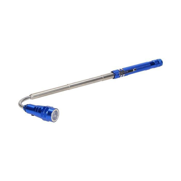 WL-9 Lampe Torche LED Télescopique 17-57 cm 3 LED 4 x LR44 Tête Mobile Aimant Lampe dAtelier YYV