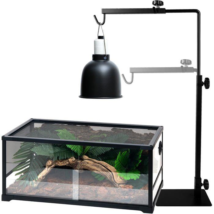 Comparer les prix de Support De Lampe Chauffante Pour Reptiles - Lumière Datterrissage Avec Base Réglable40 À 64 CmPour LézardsTortuesGecko