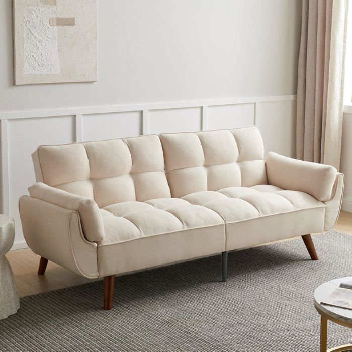 JIEXI Canapé 3 places Canapé-lit avec fonction couchage canapé-lit 190