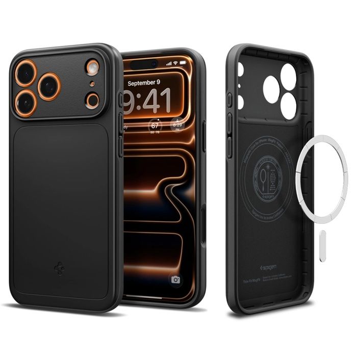 Coque - SPIGEN - Thin Fit MagSafe - iPhone 17 Pro - Ultra fine - MagSafe intégré - Polycarbonate+TPU