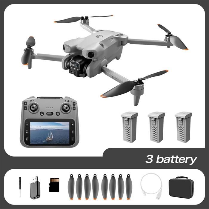 Drone Quadricoptère HD à Double Caméra Évitement d’Obstacles Télécommande avec Écran 564
