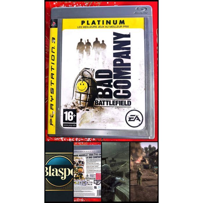 Electronic Arts Battlefield Bad Company Platinum Jeu PS3 PlayStation 3 Fps Guerre Action Multijoueur Pegi 16